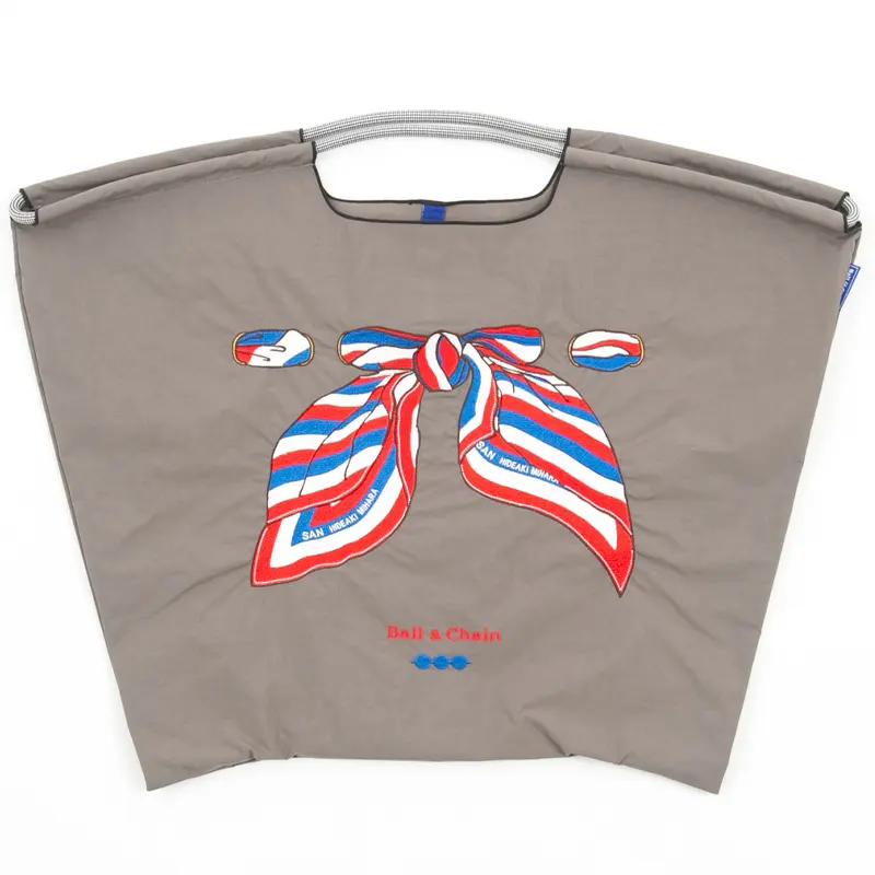 SCARF (スカーフ) エコバッグ (M) (L) チャコールグレー