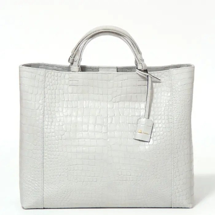 TT Tote クロコダイル型押し 2way トートバッグ