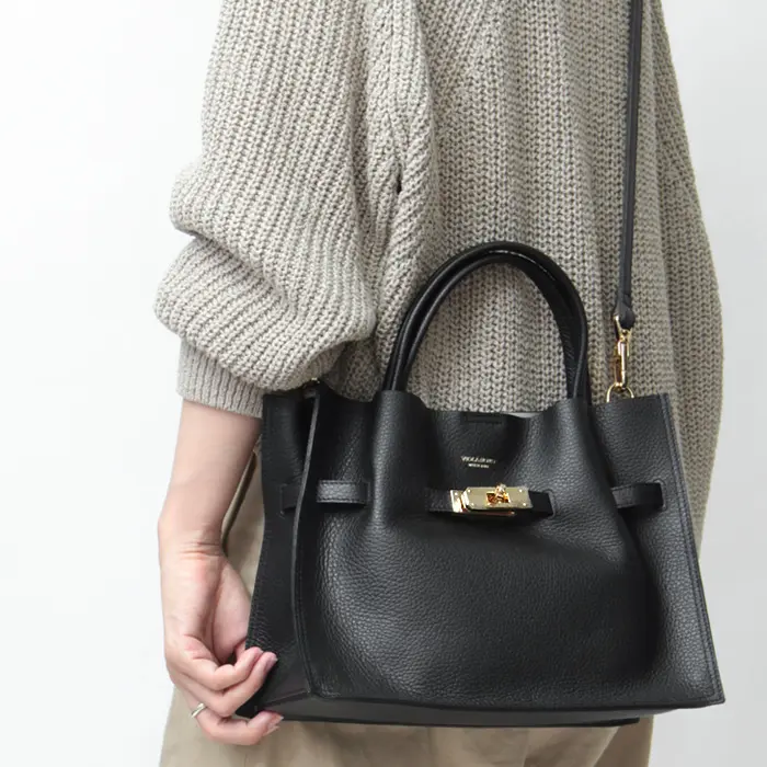 VIOLAd'ORO ヴィオラドーロ TRERO 1496 レザー 2way トート(M) V-1496