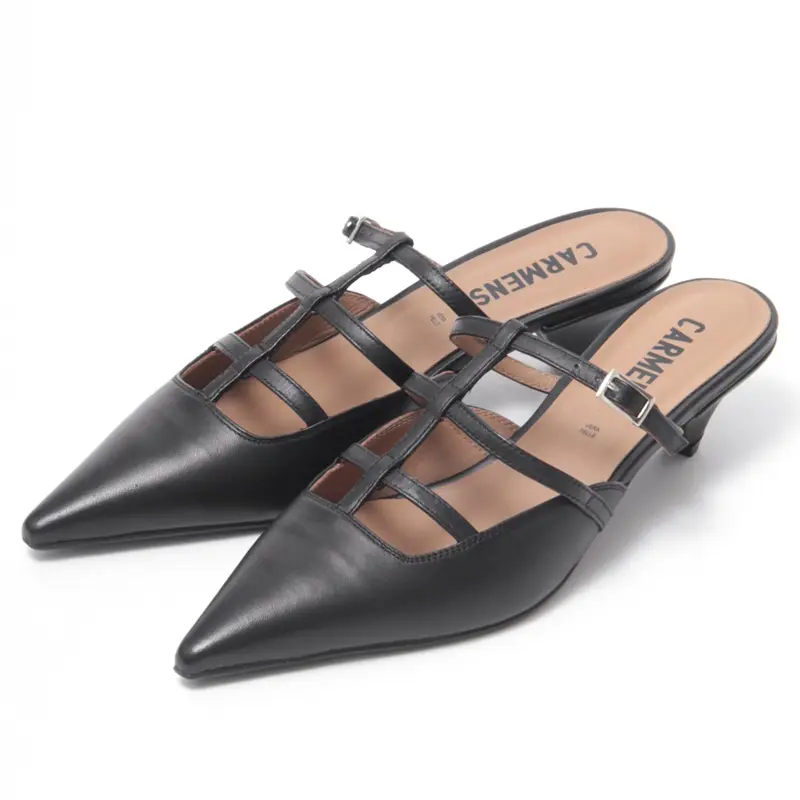 DEMI STRAPS ポインテッドトゥ ミュール