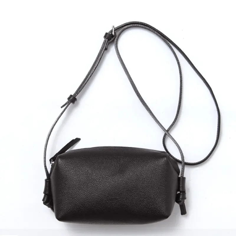 LAQUOH ラクーオ NANO SHOULDER レザー ミニ ショルダーバッグ チョコ