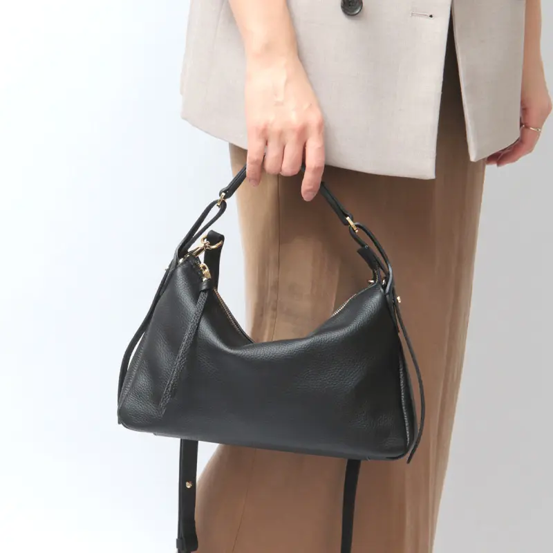 LORISTELLA ロリステッラ LACEY レザー 2way ハンドバッグ (S) BLACK