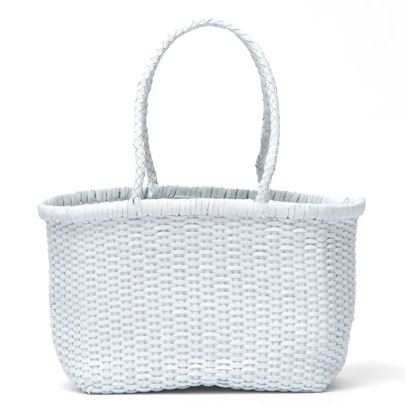 B WEAVE BASKET SMALL レザー メッシュ トートバッグ