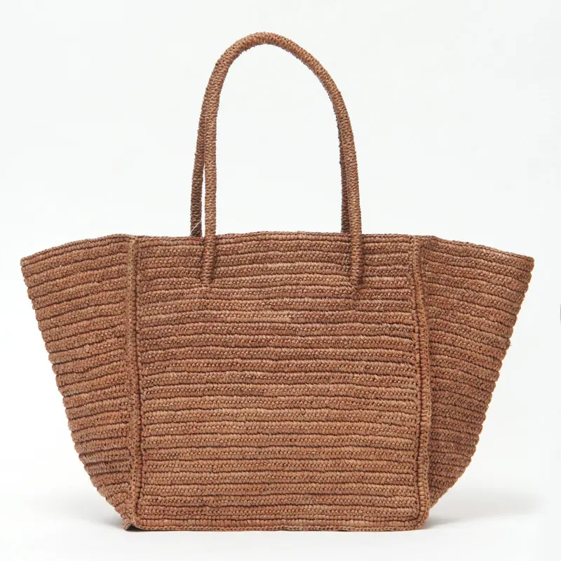 MAISON N.H PARIS メゾンエヌアッシュパリ AVRIL ラフィア かごバッグ SUCRE　BRUN