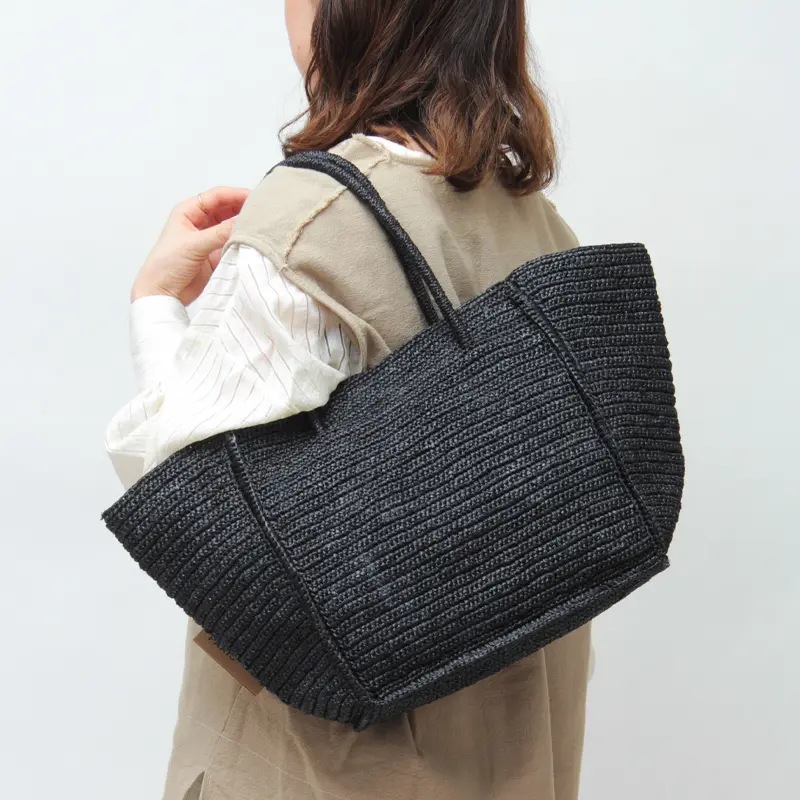 MAISON N.H PARIS メゾンエヌアッシュパリ AVRIL ラフィア かごバッグ