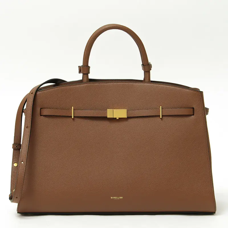 DEMELLIER デメリエー The Hudson 2way レザー トートバッグ（L） TAN
