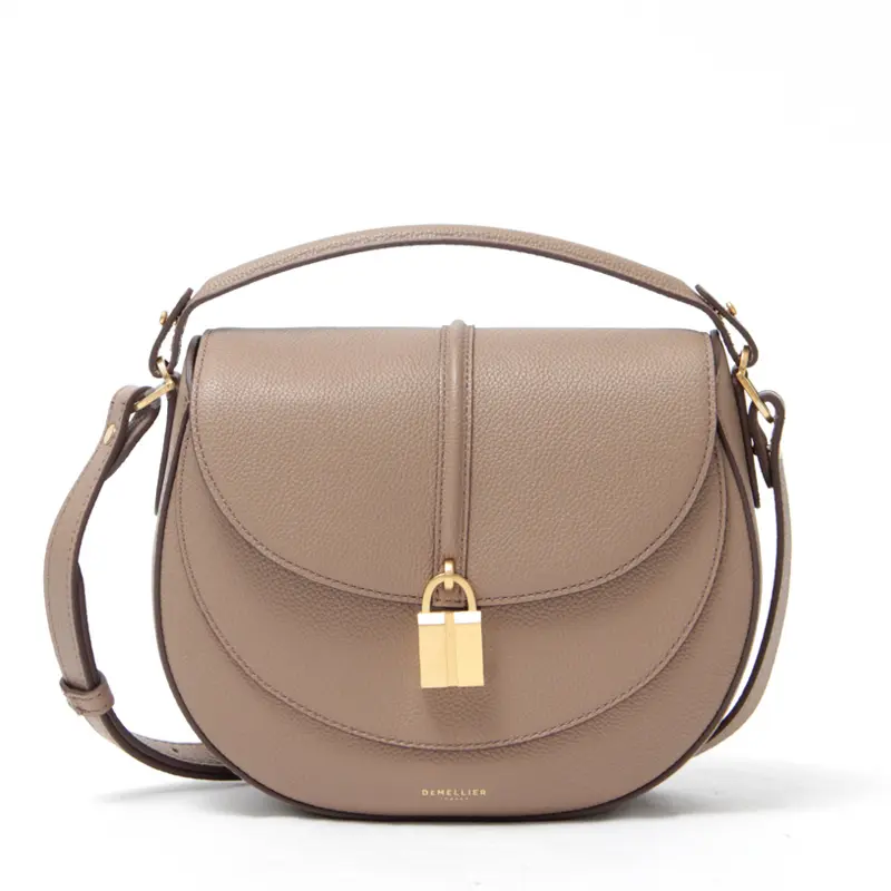 DEMELLIER デメリエー SIENA SADDLE レザー 2way ハンドバッグ DARK SAND