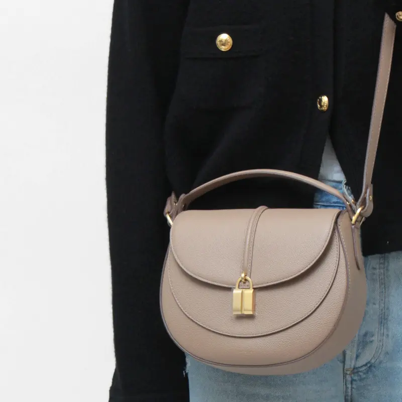 DEMELLIER デメリエー SIENA SADDLE レザー 2way ハンドバッグ