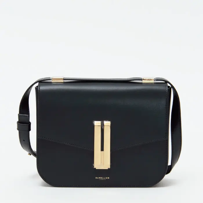 DEMELLIER デメリエー The Vancouver レザー ショルダーバッグ BLACK/SMOOTH LEATHER