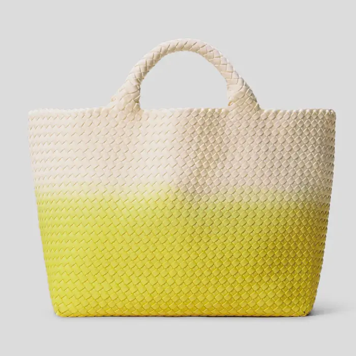 NAGHEDI ナゲディ St. Barths Dip Dyed メッシュトートバッグ (M) GINKGO