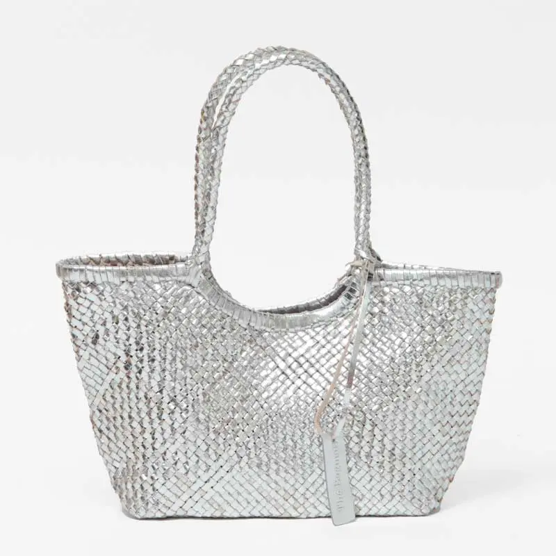The Bagmati バグマティ メタリックレザー メッシュ トートバッグ